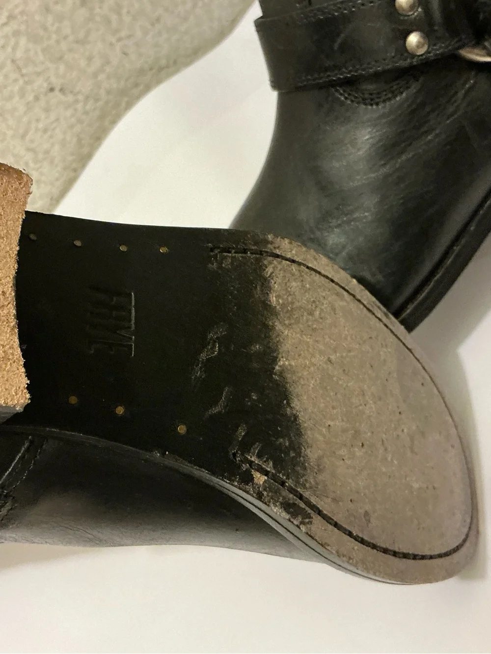 Frye 'Melissa Harness' Riding Boot- Black- Size 7.5 B $398